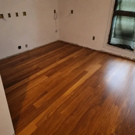 Piso depois da instalação Lamiart